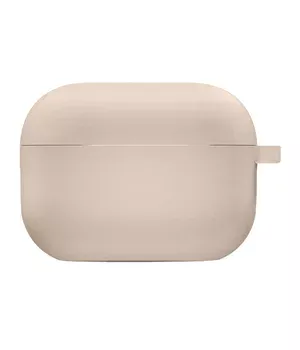 Силиконовый футляр с микрофиброй для наушников Airpods Pro 3 Розовый / Pink Sand