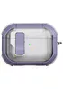 Футляр протиударний Locking Button для навушників Airpods Pro 2 / Pro Light Purple