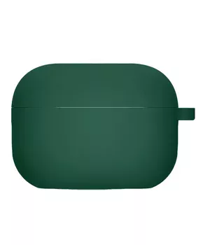 Силіконовий футляр з мікрофіброю для навушників Airpods Pro 3 Зелений / Pine green