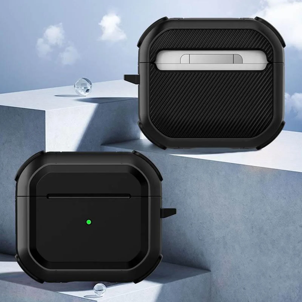 Футляр противоударный Black ed. для наушников Airpods 4 Black