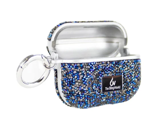 TPU чохол Bling World Rock Diamond для навушників AirPods 4 Синій