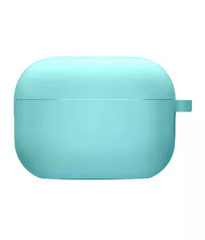 Силіконовий футляр з мікрофіброю для навушників Airpods 4 Бірюзовий / Marine Green