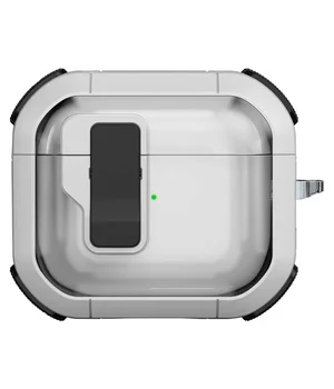 Футляр противоударный Locking Button для наушников Airpods 3 White