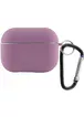 Силіконовий футляр з мікрофіброю для навушників Airpods Pro 3 Ліловий / Lilac Pride