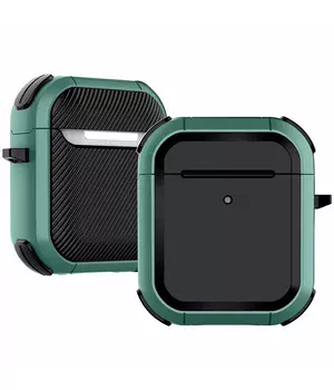 Протиударний футляр Black ed. для навушників Airpods 1/2 Apple Green