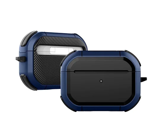 Протиударний футляр Black ed. для навушників Airpods Pro 3 Blue