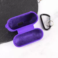 Силиконовый футляр с микрофиброй для наушников Airpods Pro 3 Фиолетовый / Ultra Violet