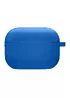 Силиконовый футляр с микрофиброй для наушников Airpods Pro 3 Синий / Royal blue