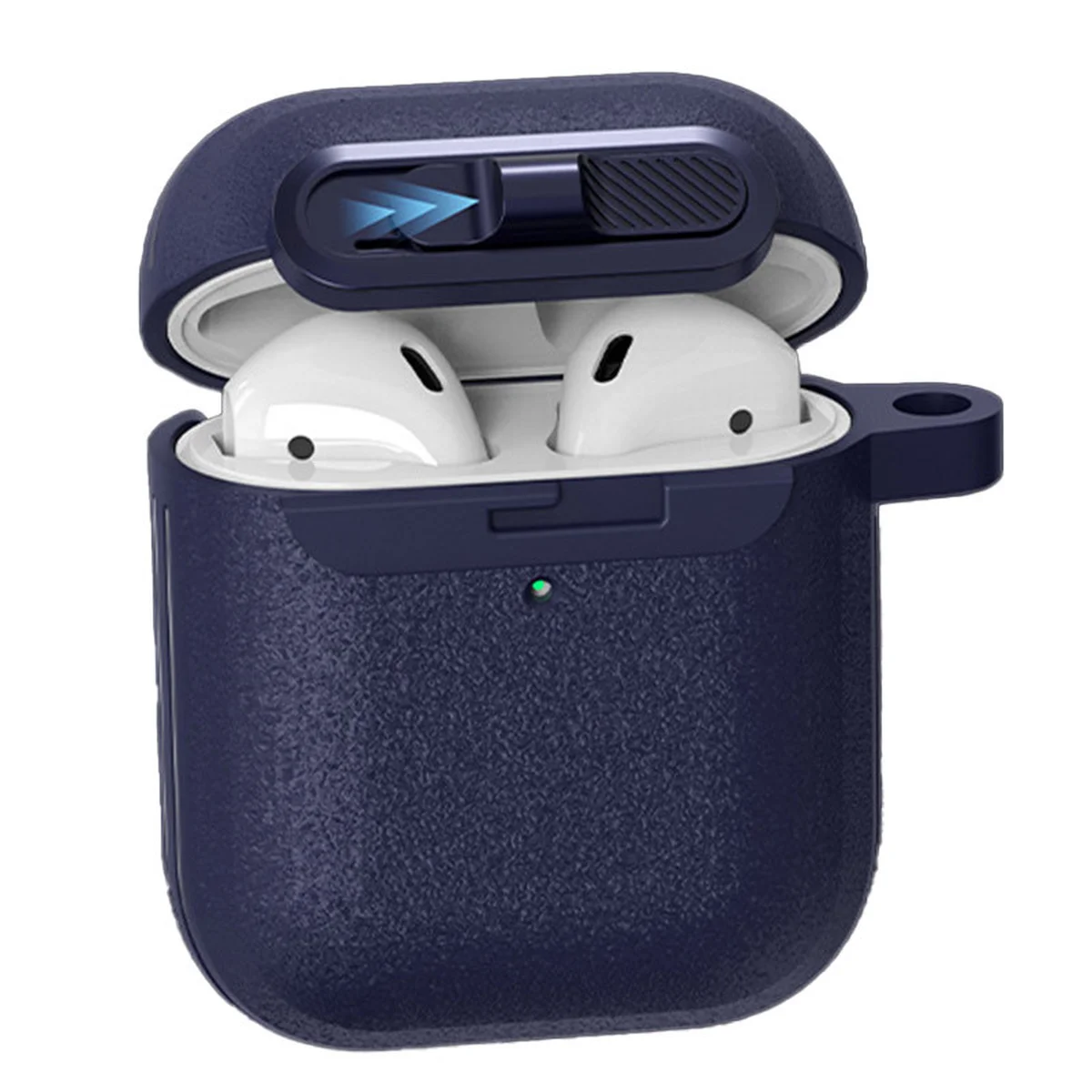 Футляр Frosted для наушников Airpods 1/2 Blue