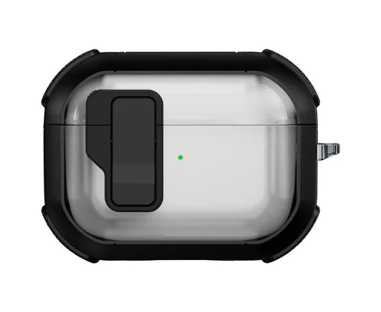 Футляр протиударний Locking Button для навушників Airpods Pro 3 Black