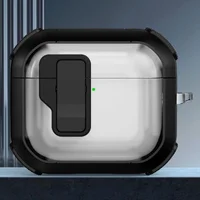 Футляр протиударний Locking Button для навушників Airpods 3 Black