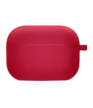 Силіконовий футляр з мікрофіброю для навушників Airpods Pro 3 Червоний / Rose Red