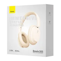 Накладные беспроводные наушники Baseus Bowie D05 Wireless Headphones (NGTD02021) Creamy-white