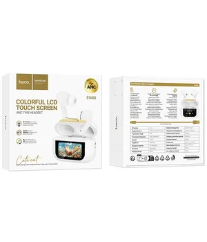 Беспроводные TWS наушники Hoco EW88 Rampino with Touch Screen ANC White