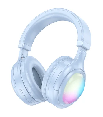 Накладні бездротові навушники Hoco W48 Focus Blue