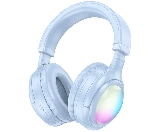 Накладні бездротові навушники Hoco W48 Focus Blue