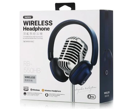 Bluetooth наушники Remax RB-550HB Синий