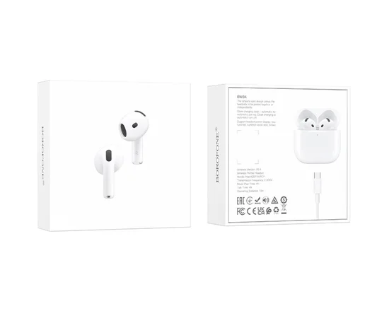 Беспроводные TWS наушники BOROFONE BW94 White