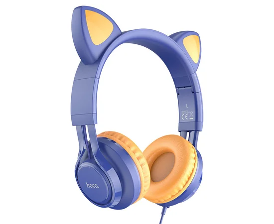 Навушники Hoco W36 Cat ear Midnight Blue