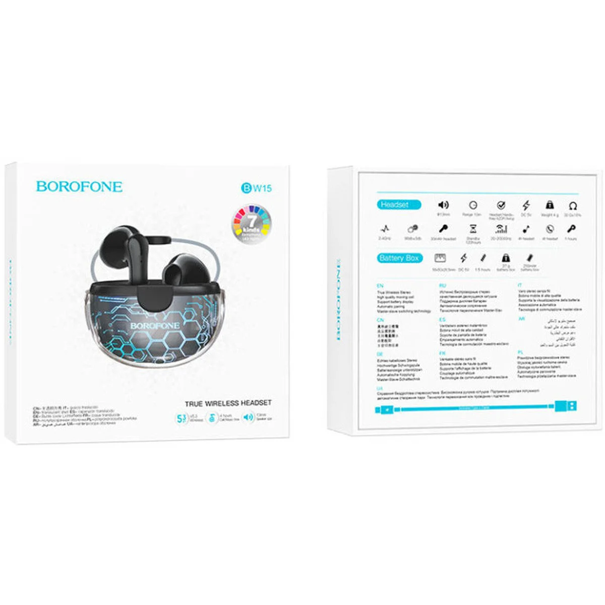 Беспроводные TWS наушники BOROFONE BW15 Black