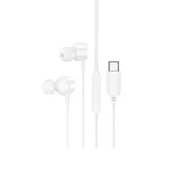 Наушники Borofone BM94 Sonar universal (Type-C/1.2m) White