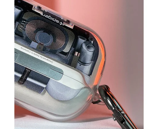 Футляр SGP Exquisite для наушников Airpods 1/2 Clear