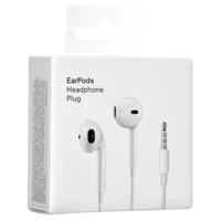Гарнитура для Apple iPhone с регулировкой громкости, 3.5mm  (box) Белый