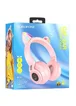 Bluetooth наушники BOROFONE BO18 Cat ear Розовый