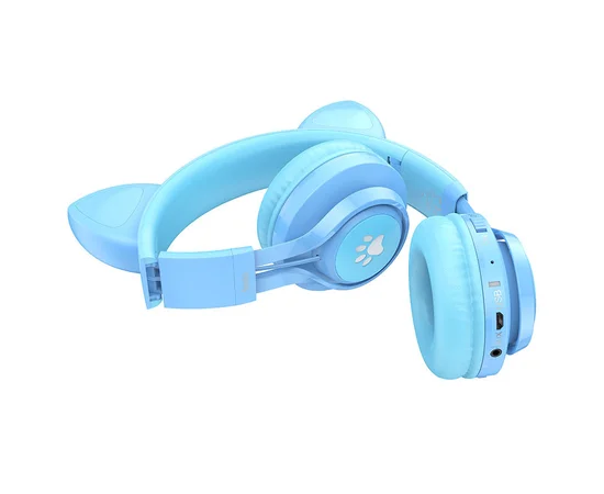 Наушники Hoco W39 Cat ear Blue