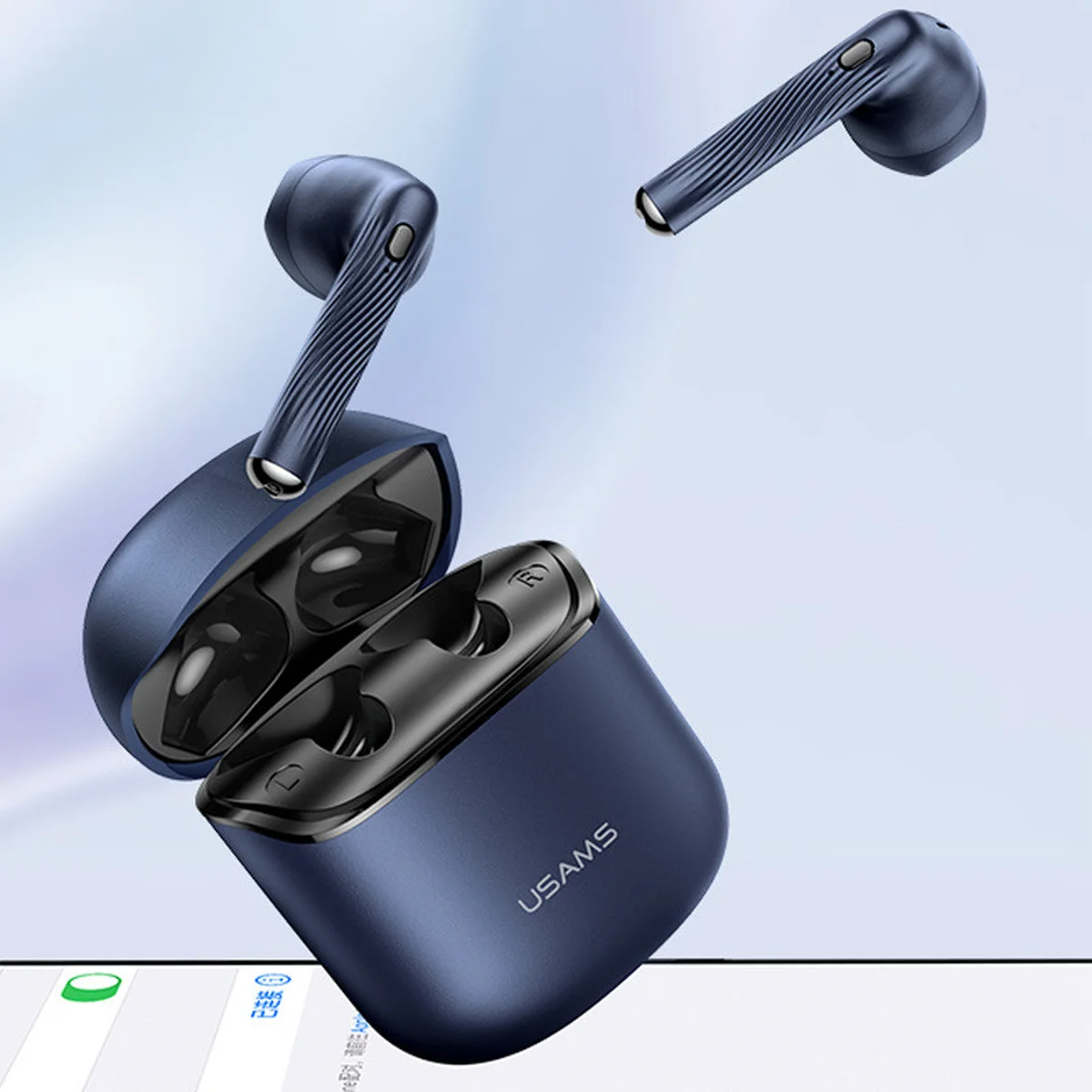 Беспроводные TWS наушники Usams-SY02 BT 5.0 Синий
