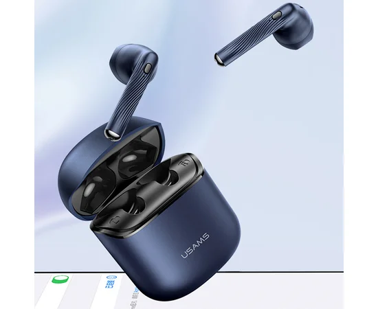 Бездротові TWS навушники Usams-SY02 BT 5.0 Синій