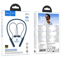 Bluetooth навушники Hoco ES74 Refinado neck-mounted Blue