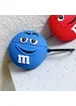 Силиконовый футляр M & M`s с карабином для наушников AirPods2 Синий