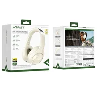 Накладные беспроводные наушники Acefast H5 ANC Milky White