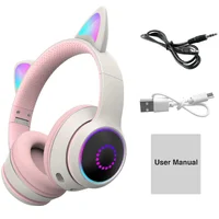 Bluetooth наушники Tucci K26 Белый / Розовый