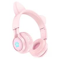 Наушники Hoco W39 Cat ear Pink