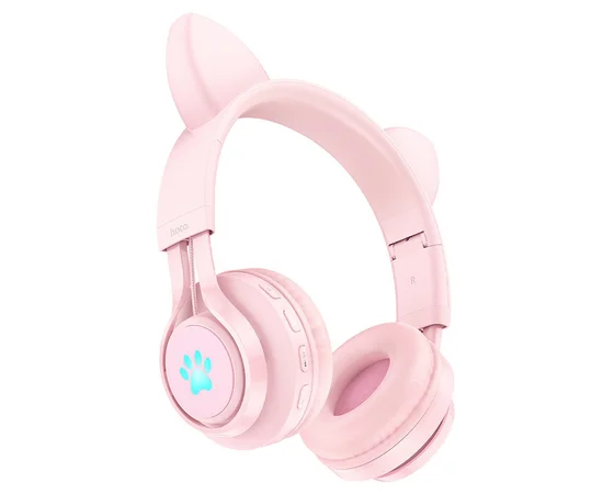 Наушники Hoco W39 Cat ear Pink