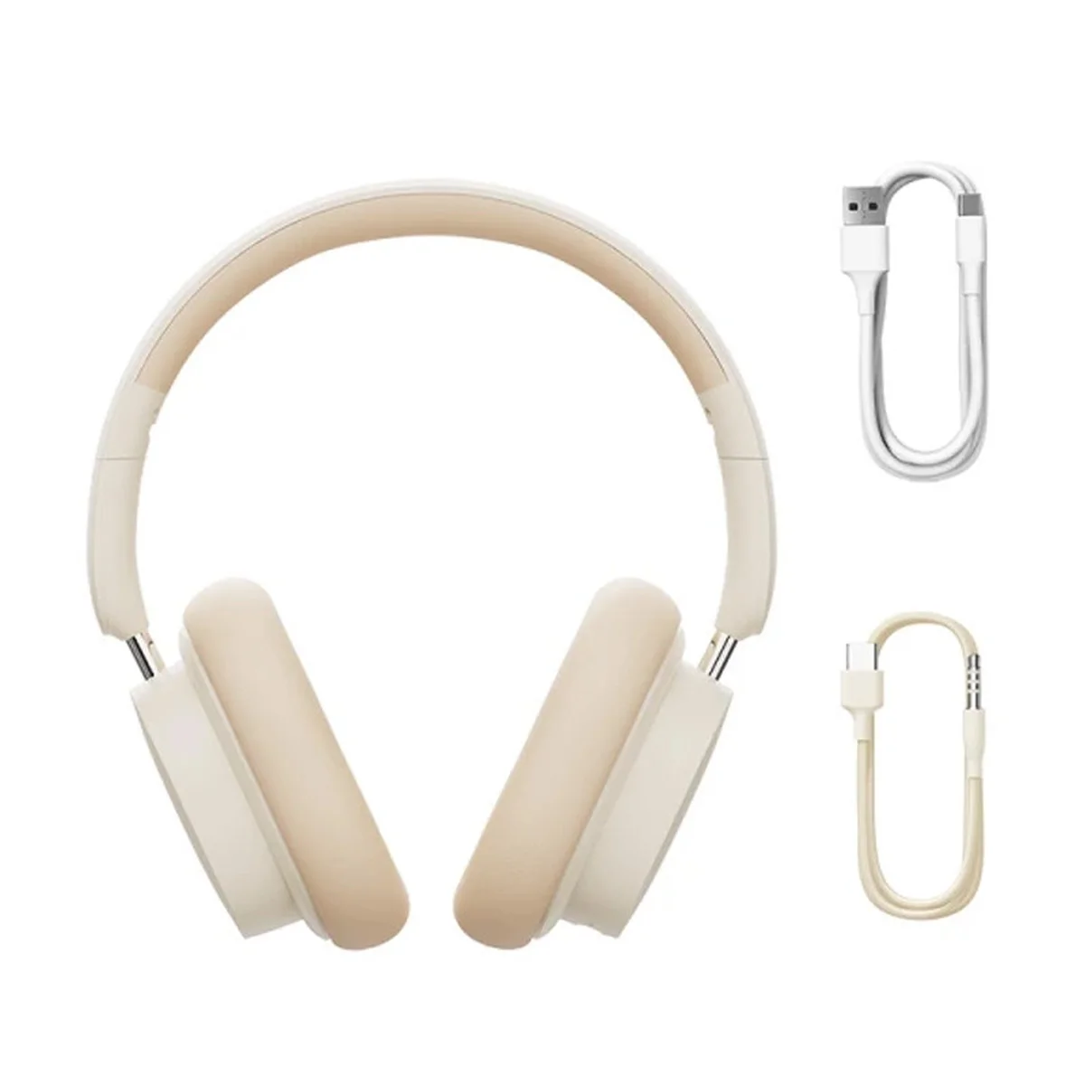 Накладные беспроводные наушники Baseus Bowie D05 Wireless Headphones (NGTD02021) Creamy-white