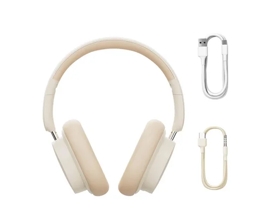 Накладні бездротові навушники Baseus Bowie D05 Wireless Headphones (NGTD02021) Creamy-white
