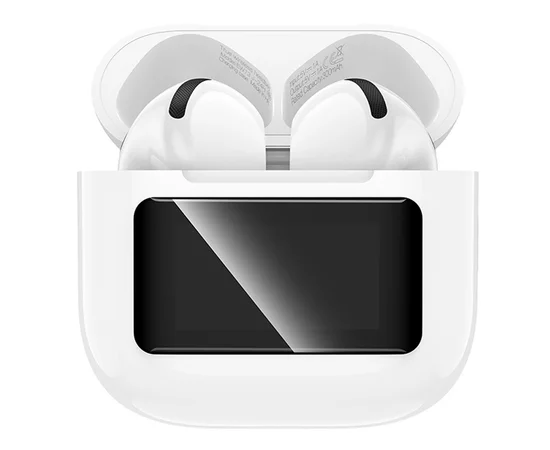 Беспроводные TWS наушники Hoco EW73 Randy with Touch Screen White