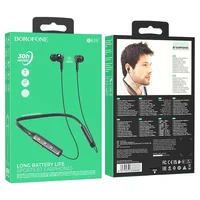 Bluetooth навушники Borofone BE59 Rhythm neckband Black