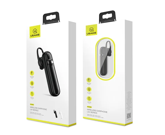 Bluetooth гарнитура USAMS US-LM001 Белый