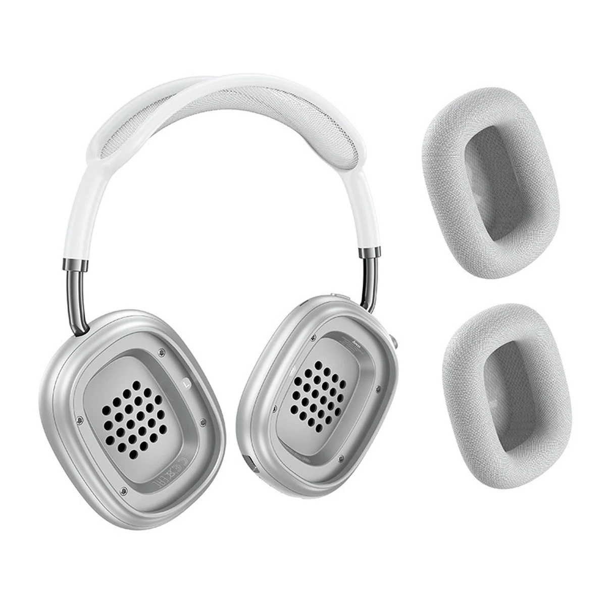 Накладные беспроводные наушники Hoco W65 Happy Silver