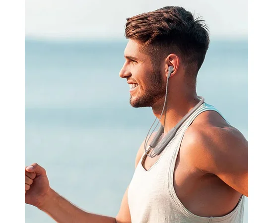 Bluetooth наушники Borofone BE59 Rhythm neckband Gray