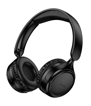 Накладні бездротові навушники Hoco W66 Wave Black