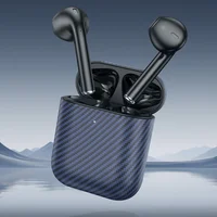 Беспроводные TWS наушники Hoco EW41 Plus (carbon fiber pattern version) Blue