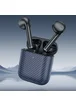 Беспроводные TWS наушники Hoco EW41 Plus (carbon fiber pattern version) Blue