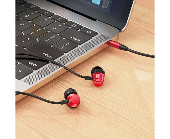 Наушники Borofone BM62 Prosperity universal Midnight red