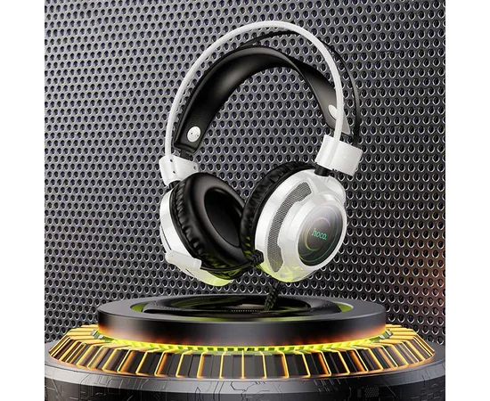 Накладні навушники Hoco W110 Resource (USB+3.5mm/2m) White