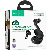 Беспроводные TWS наушники Hoco EQ100 Intelligent AI translation (App) Black